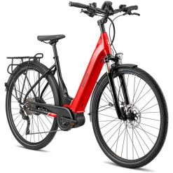 Breezer Vélos De Trekking électriques Powertrip Evo 2.1+ LS, Rouge/noir