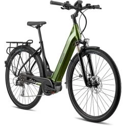 Breezer Vélos De Trekking électriques Powertrip Evo 2.3+ LS, Vert/noir