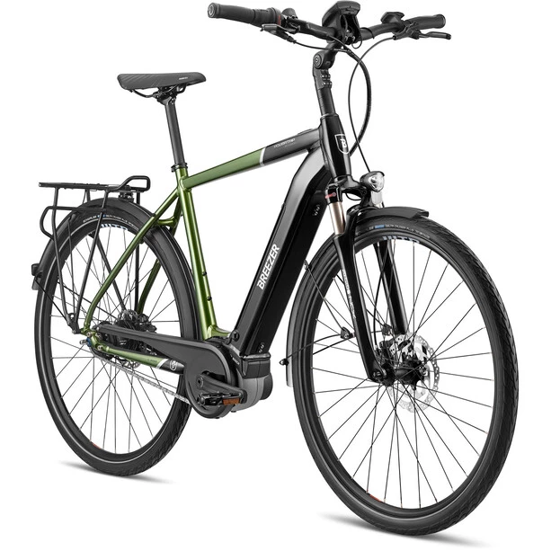 Breezer Vélos De Trekking électriques Powertrip Evo IG 2.3+, Vert/noir 1 Breezer Vélos De Trekking électriques Powertrip Evo IG 2.3+, Vert/noir