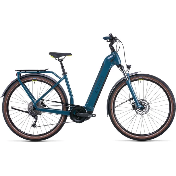 Cube Vélos De Trekking électriques Kathmandu Hybrid ONE 500 Entrée Basse, Bleu Pétrole 1 Cube Vélos De Trekking électriques Kathmandu Hybrid ONE 500 Entrée Basse, Bleu Pétrole