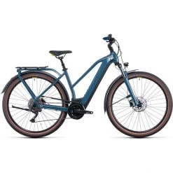 Cube Vélos De Trekking électriques Kathmandu Hybrid ONE 500 Trapèze, Bleu