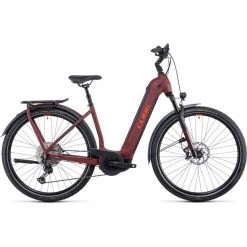 Cube Vélos De Trekking électriques Kathmandu Hybrid SL 750 Entrée Basse, Rouge