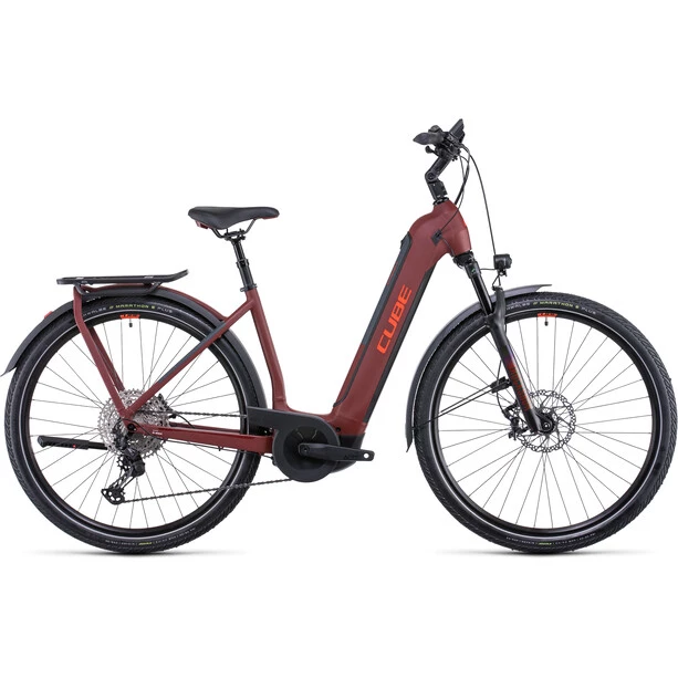 Cube Vélos De Trekking électriques Kathmandu Hybrid SL 750 Entrée Basse, Rouge 1 Cube Vélos De Trekking électriques Kathmandu Hybrid SL 750 Entrée Basse, Rouge