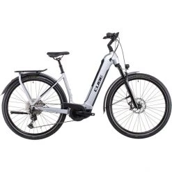 Cube Vélos De Trekking électriques Kathmandu Hybrid SL 750 Entrée Basse, Argent