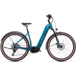 Cube Vélos De Trekking électriques Nuride Hybrid EXC 625 Allroad Entrée Basse, Bleu