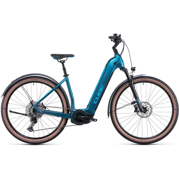 Cube Vélos De Trekking électriques Nuride Hybrid EXC 625 Allroad Entrée Basse, Bleu 1 Cube Vélos De Trekking électriques Nuride Hybrid EXC 625 Allroad Entrée Basse, Bleu