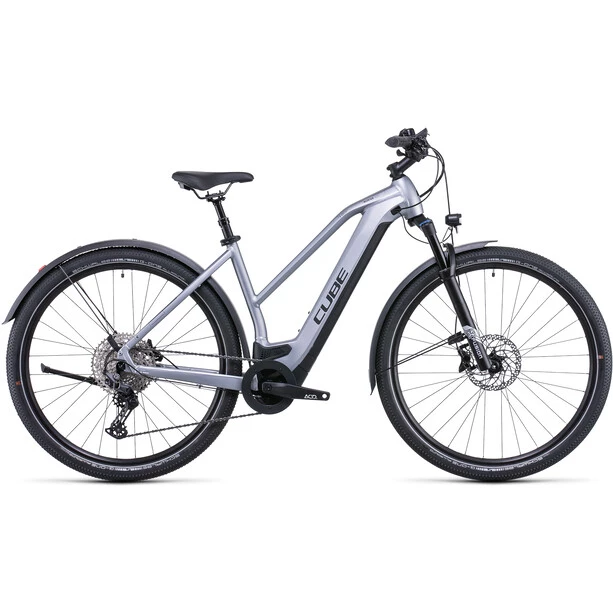 Cube Vélos De Trekking électriques Nuride Hybrid EXC 625 Allroad Trapèze, Argent 1 Cube Vélos De Trekking électriques Nuride Hybrid EXC 625 Allroad Trapèze, Argent