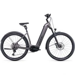 Cube Vélos De Trekking électriques Nuride Hybrid SLT 750 Allroad Entrée Basse, Gris