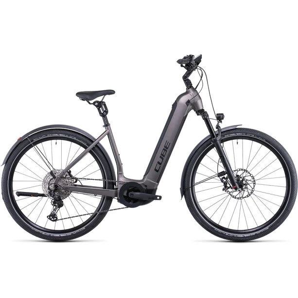 Cube Vélos De Trekking électriques Nuride Hybrid SLT 750 Allroad Entrée Basse, Gris 1 Cube Vélos De Trekking électriques Nuride Hybrid SLT 750 Allroad Entrée Basse, Gris
