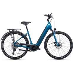 Cube Vélos De Trekking électriques Supreme Sport Hybrid EXC 625 Entrée Basse, Bleu