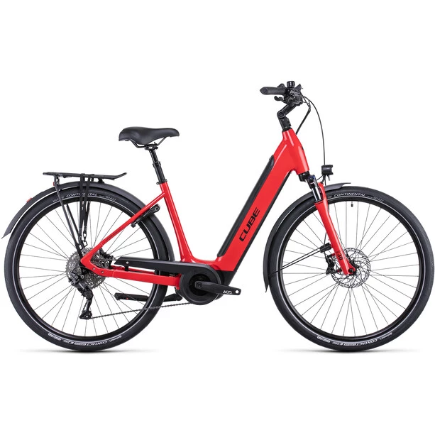 Cube Vélos De Trekking électriques Supreme Sport Hybrid Pro 625 Entrée Basse, Rouge 1 Cube Vélos De Trekking électriques Supreme Sport Hybrid Pro 625 Entrée Basse, Rouge