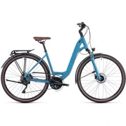 Cube Vélos De Trekking Femme Touring EXC Entrée Basse, Bleu