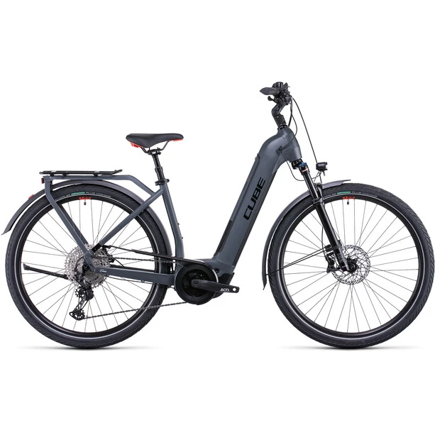 Cube Vélos De Trekking électriques Touring Hybrid EXC 500 Entrée Basse, Gris 1 Cube Vélos De Trekking électriques Touring Hybrid EXC 500 Entrée Basse, Gris