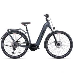 Cube Vélos De Trekking électriques Touring Hybrid EXC 625 Entrée Basse, Gris