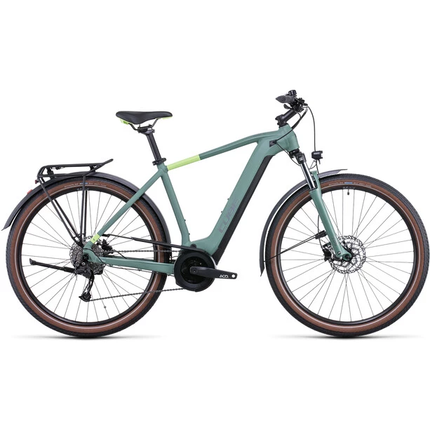 Cube Vélos De Trekking électriques Touring Hybrid ONE 400, Vert 1 Cube Vélos De Trekking électriques Touring Hybrid ONE 400, Vert