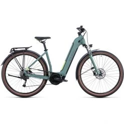 Cube Vélos De Trekking électriques Touring Hybrid ONE 500 Entrée Basse, Vert