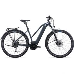 Cube Vélos De Trekking électriques Touring Hybrid ONE 500 Trapèze, Gris