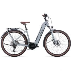 Cube Vélos De Trekking électriques Touring Hybrid Pro 625 Entrée Basse, Gris