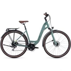Cube Vélos De Trekking Femme Touring ONE Entrée Basse, Vert