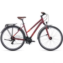 Cube Vélos De Trekking Femme Touring Trapèze, Rouge