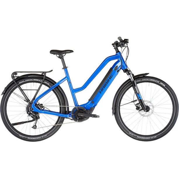 Haibike Vélos De Trekking électriques Trekking 4 Mid, Bleu 1 Haibike Vélos De Trekking électriques Trekking 4 Mid, Bleu
