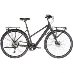 Rabeneick Vélos De Trekking électriques TC-E Carry Deore 10 Vitesses Disque Trapèze, Noir