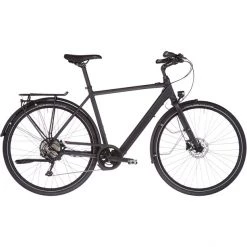 Rabeneick Vélos De Trekking électriques TC-E Deore 10 Vitesses Disque Diamant, Noir