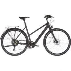 Rabeneick Vélos De Trekking électriques TC-E Deore 10 Vitesses Disque Trapèze, Noir